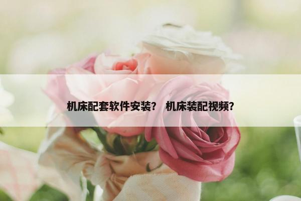 机床配套软件安装？ 机床装配视频？