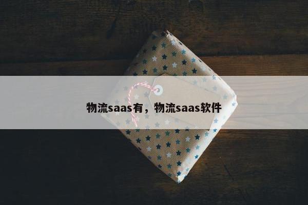 物流saas有，物流saas软件