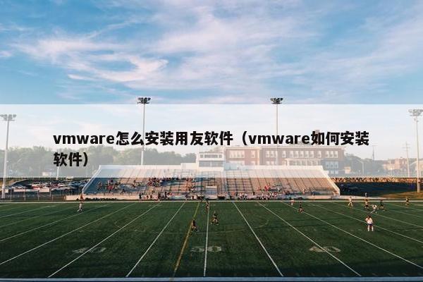 vmware怎么安装用友软件（vmware如何安装软件）