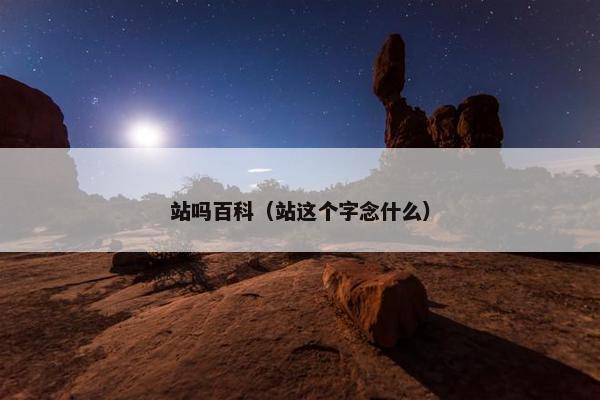 站吗百科（站这个字念什么）