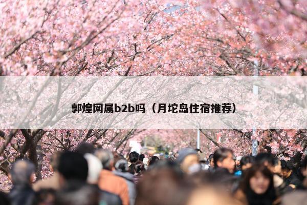 郭煌网属b2b吗（月坨岛住宿推荐）