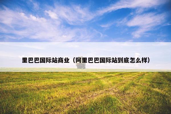 里巴巴国际站商业（阿里巴巴国际站到底怎么样）