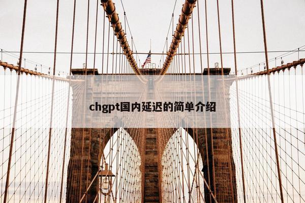 chgpt国内延迟的简单介绍