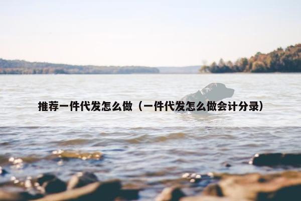 推荐一件代发怎么做（一件代发怎么做会计分录）