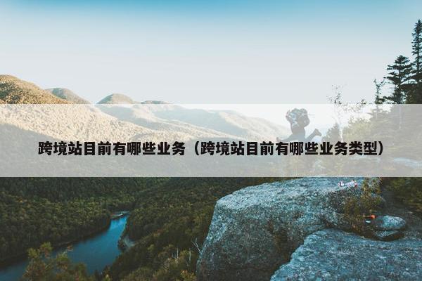 跨境站目前有哪些业务（跨境站目前有哪些业务类型）