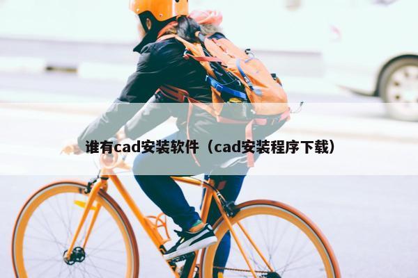 谁有cad安装软件（cad安装程序下载）