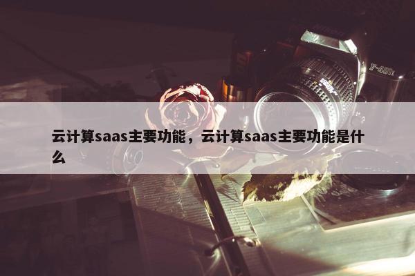 云计算saas主要功能，云计算saas主要功能是什么