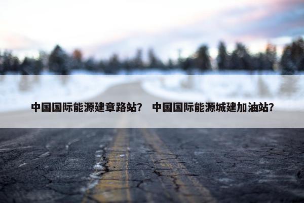 中国国际能源建章路站？ 中国国际能源城建加油站？
