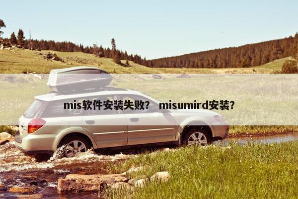mis软件安装失败？ misumird安装？