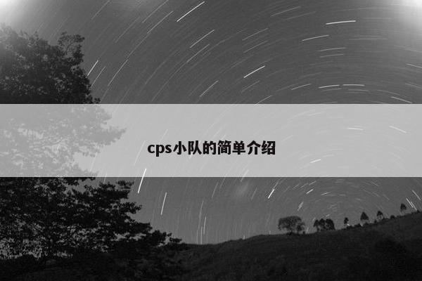 cps小队的简单介绍