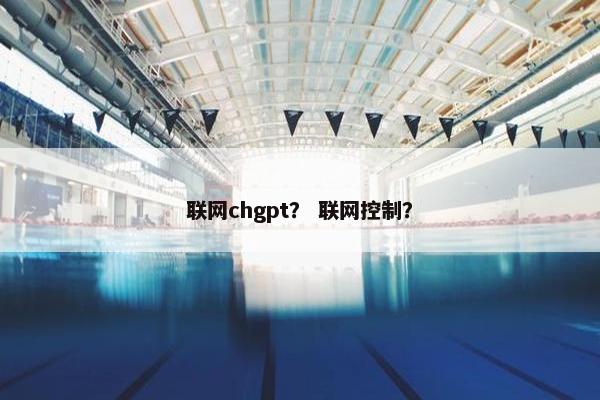 联网chgpt？ 联网控制？