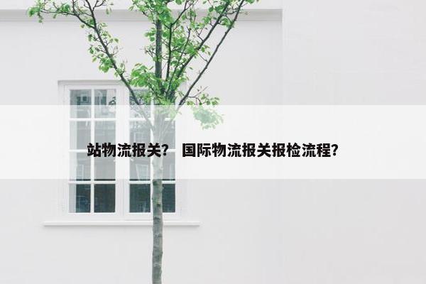 站物流报关？ 国际物流报关报检流程？