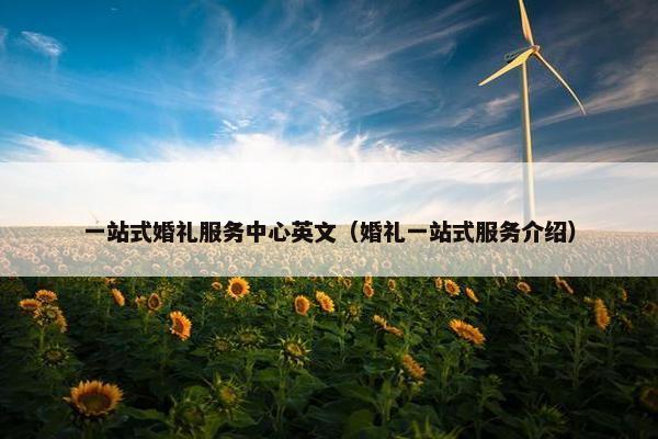 一站式婚礼服务中心英文（婚礼一站式服务介绍）