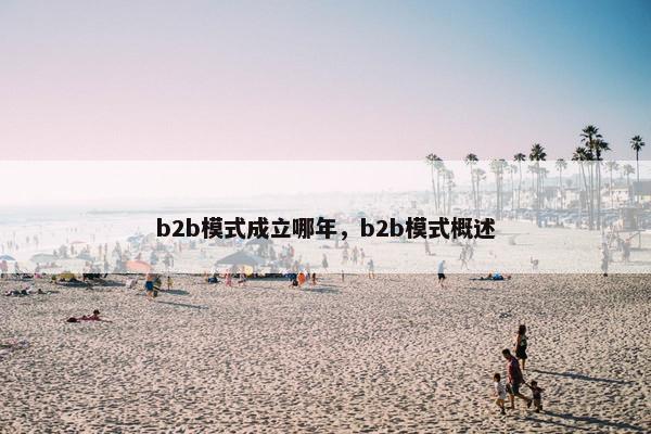 b2b模式成立哪年，b2b模式概述