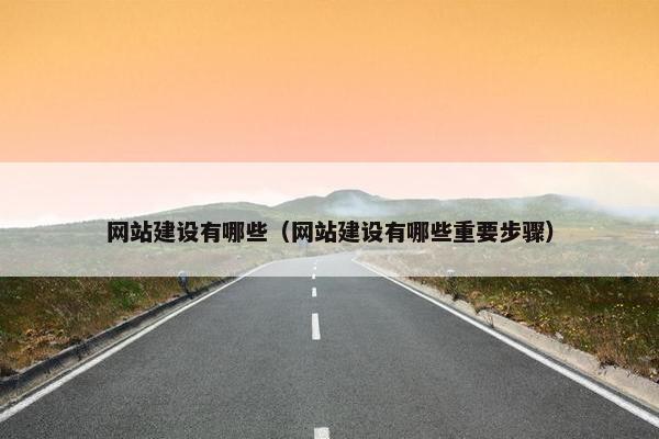网站建设有哪些（网站建设有哪些重要步骤）