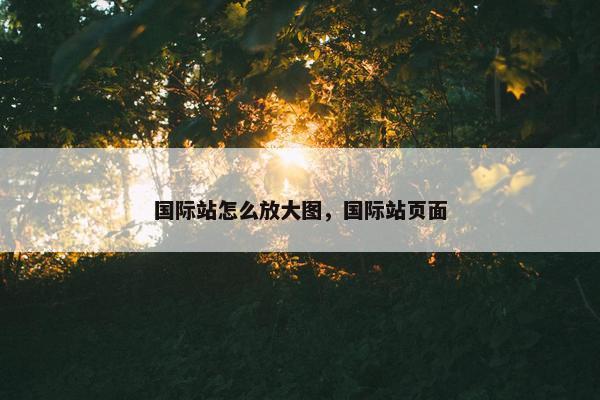 国际站怎么放大图，国际站页面