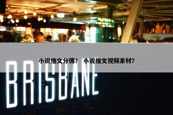 小说推文分佣？ 小说推文视频素材？