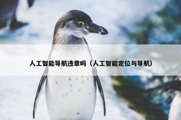 人工智能导航违章吗（人工智能定位与导航）
