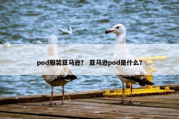 pod服装亚马逊？ 亚马逊pod是什么？
