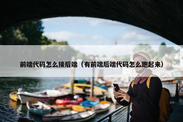 前端代码怎么接后端（有前端后端代码怎么跑起来）
