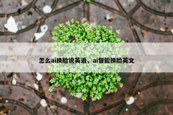 怎么ai换脸说英语，ai智能换脸英文