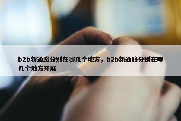 b2b新通路分别在哪几个地方，b2b新通路分别在哪几个地方开展