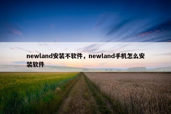 newland安装不软件，newland手机怎么安装软件