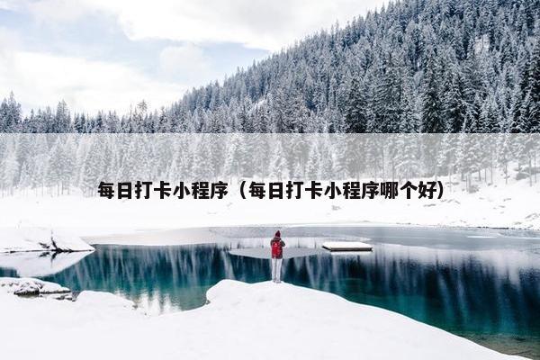 每日打卡小程序（每日打卡小程序哪个好）
