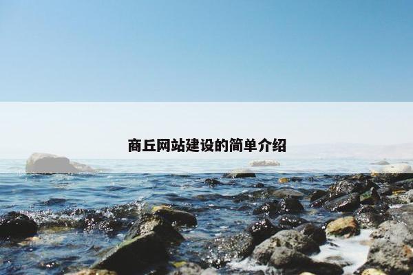 商丘网站建设的简单介绍