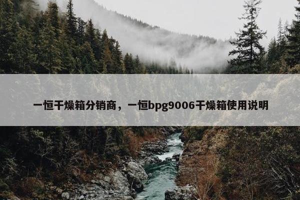 一恒干燥箱分销商，一恒bpg9006干燥箱使用说明
