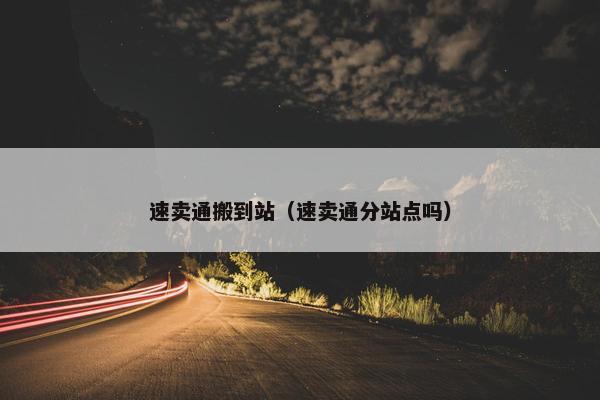 速卖通搬到站（速卖通分站点吗）