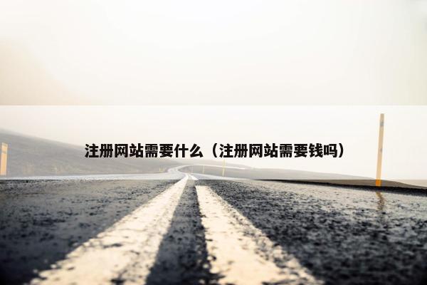 注册网站需要什么（注册网站需要钱吗）