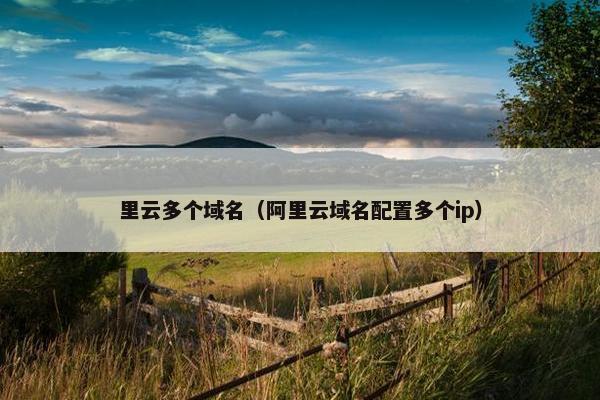 里云多个域名（阿里云域名配置多个ip）