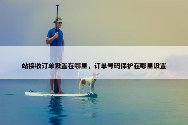 站接收订单设置在哪里，订单号码保护在哪里设置