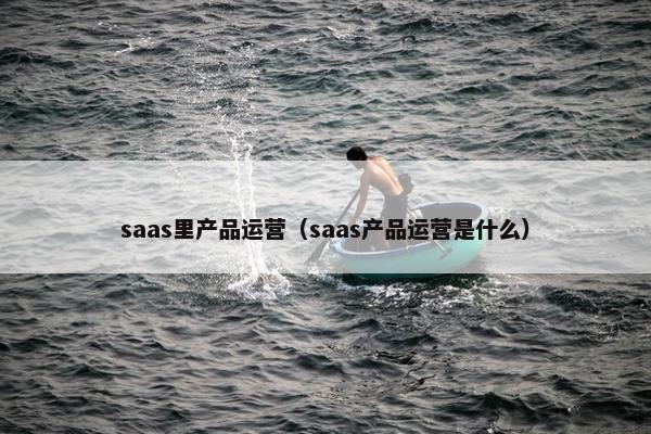 saas里产品运营（saas产品运营是什么）