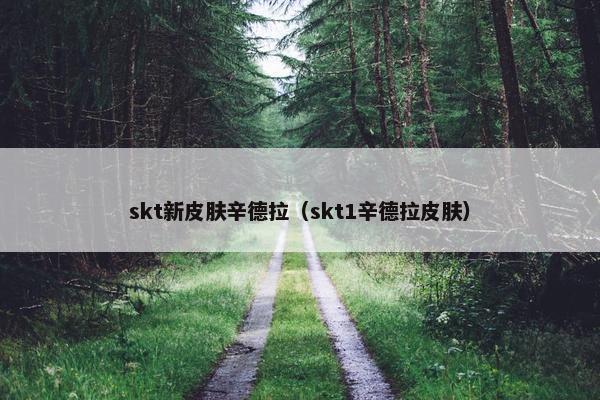 skt新皮肤辛德拉（skt1辛德拉皮肤）