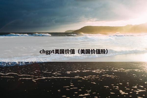chgpt美国价值（美国价值股）