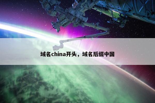 域名china开头，域名后缀中国