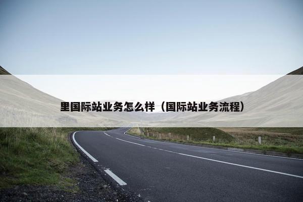 里国际站业务怎么样（国际站业务流程）