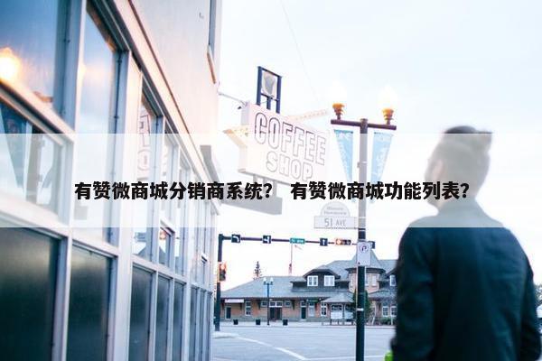 有赞微商城分销商系统？ 有赞微商城功能列表？