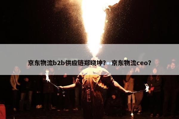 京东物流b2b供应链郑晓坤？ 京东物流ceo？