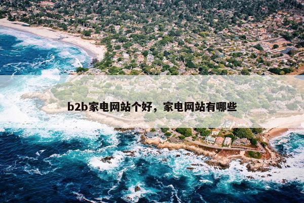 b2b家电网站个好，家电网站有哪些