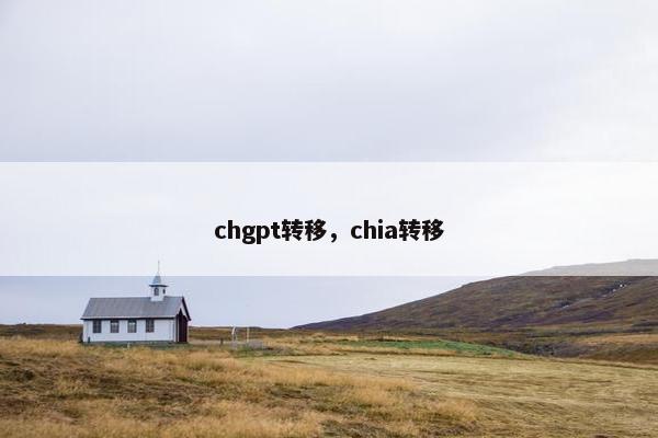 chgpt转移，chia转移