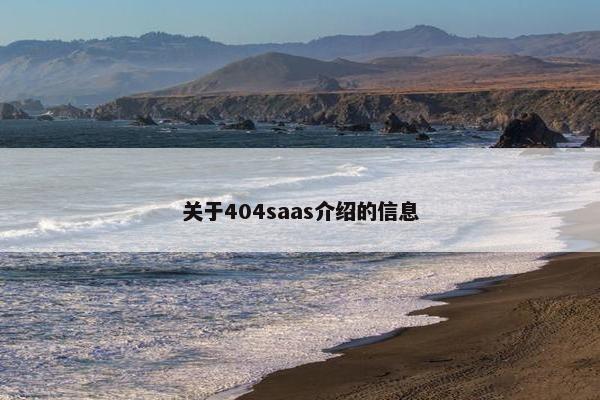关于404saas介绍的信息