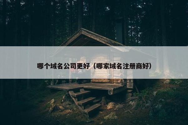 哪个域名公司更好（哪家域名注册商好）
