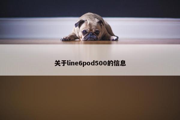 关于line6pod500的信息