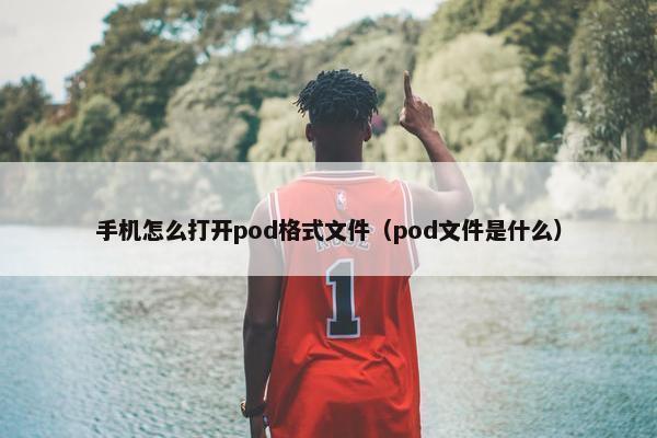 手机怎么打开pod格式文件（pod文件是什么）