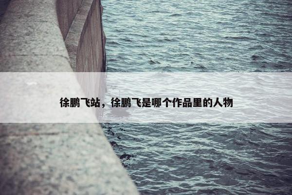 徐鹏飞站，徐鹏飞是哪个作品里的人物