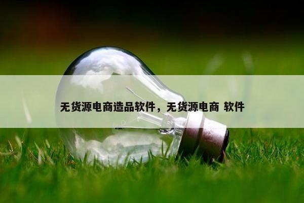 无货源电商造品软件，无货源电商 软件