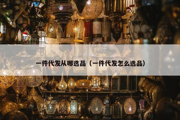 一件代发从哪选品（一件代发怎么选品）